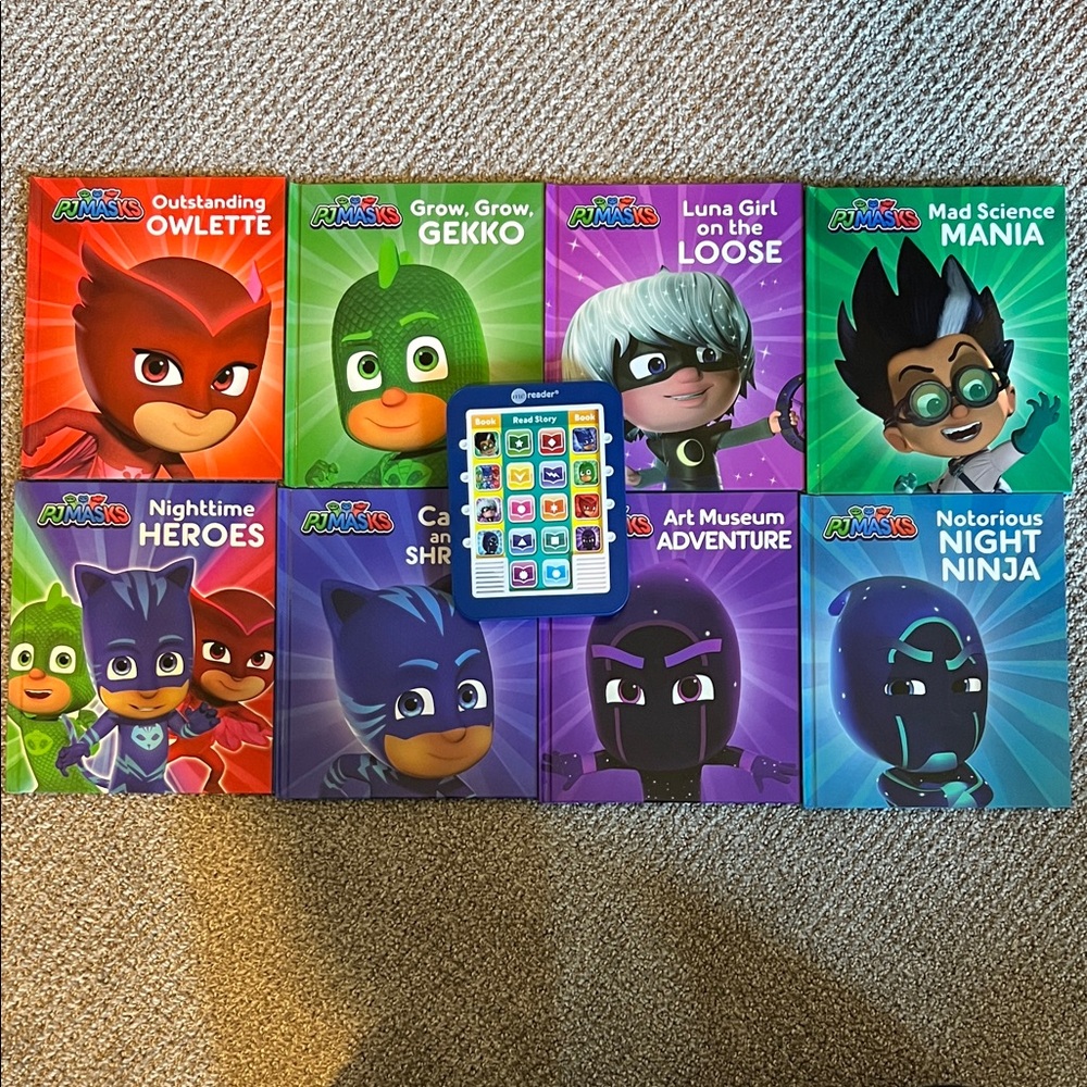 Pj Masks: Me Reader 8-Book Library And Electronic Reader Sound Book Set